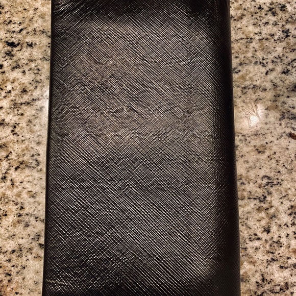 Black Gancio leather wallet made in Italy - Picture 4 of 4